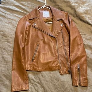 Madewell Washed Leather Motorcycle Jacket